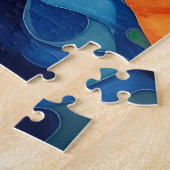Levendige Floral Fantasy Vrouw Jigsaw Puzzel (Zijkant)