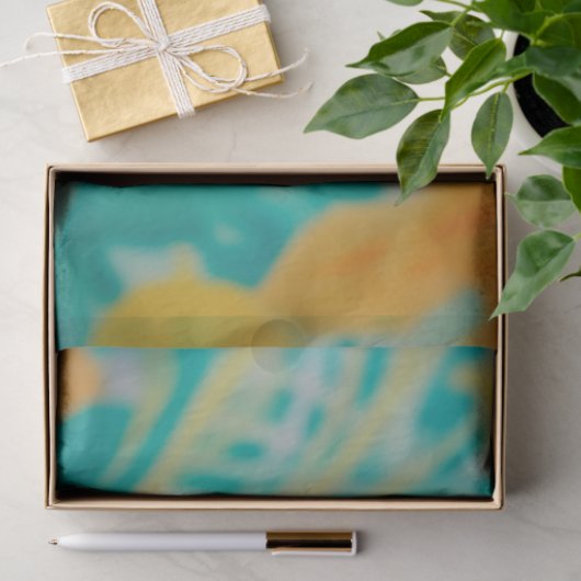 Levendige Floral Fish Decoupage Tissuepapier (Geschenk)