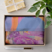 Levendige  Floral Fish Decoupage Tissuepapier (Geschenk)