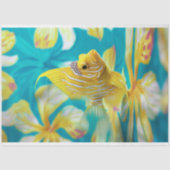 Levendige  Floral Fish Decoupage Tissuepapier (Voorkant)