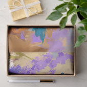 Levendige  Floral Fish Decoupage Tissuepapier (Geschenk)