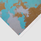 Levendige  Floral Fish Decoupage Tissuepapier (Detail)