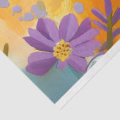 Levendige  Floral Fish Decoupage Tissuepapier (Detail)