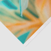 Levendige  Floral Fish Decoupage Tissuepapier (Detail)