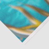 Levendige  Floral Fish Decoupage Tissuepapier (Detail)