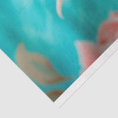 Levendige  Floral Fish Decoupage Tissuepapier (Detail)