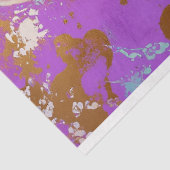 Levendige  Floral Fish Decoupage Tissuepapier (Detail)