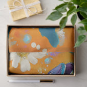 Levendige  Floral Fish Decoupage Tissuepapier (Geschenk)