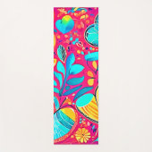 Levendige Floral Heart Art Yogamat (Voorkant)