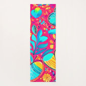 Levendige Floral Heart Art Yogamat (Achterkant)