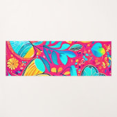 Levendige Floral Heart Art Yogamat (Voorkant (horizontaal))
