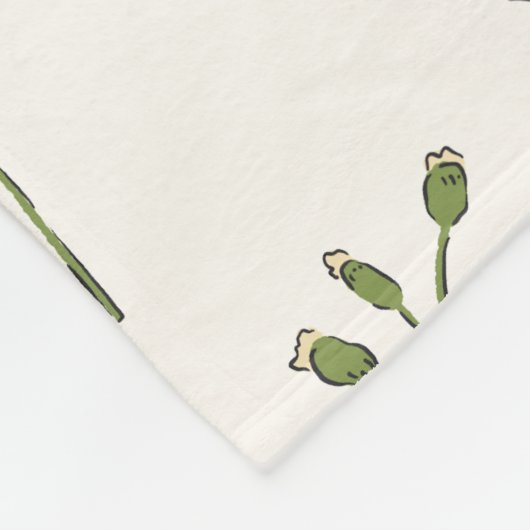 Levendige Floral Medley Fleece Deken (Hoek)