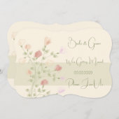 Levendige Floral met groen Kaart (Voorkant / Achterkant)