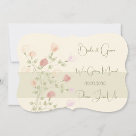 Levendige Floral met groen Kaart