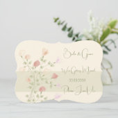 Levendige Floral met groen Kaart (Staand voorkant)