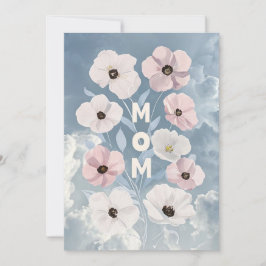 Levendige Floral Moederdag Wenskaart Feestdagenkaart