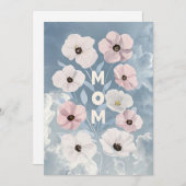 Levendige Floral Moederdag Wenskaart Feestdagenkaart (Voorkant / Achterkant)