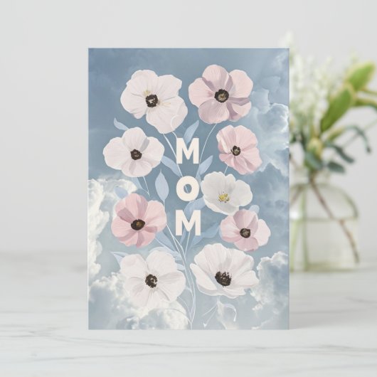 Levendige Floral Moederdag Wenskaart Feestdagenkaart (Staand voorkant)