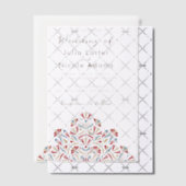 Levendige Floral Parfum Delight Mandala bruiloft Vellum Uitnodigingen (Offset (Uitnodiging))
