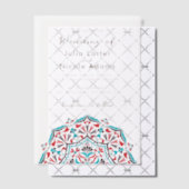 Levendige Floral Parfum Delight Mandala bruiloft Vellum Uitnodigingen (Offset (Uitnodiging))
