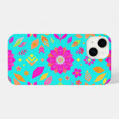 Levendige Floral Patroon telefoonhoes iPhone Hoesje (Achterkant horizontaal)