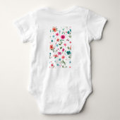Levendige Floral Pattern Art Romper (Achterkant)