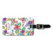 Levendige Floral Pattern White Achtergrond