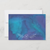 Levendige Floral RSVP-kaarten RSVP Kaartje (Achterkant)