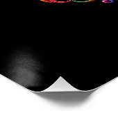 Levendige Floral Sugar Skull artwork Perfect Poster (Hoek)