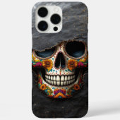 Levendige Floral Sugar Skull Case-Mate iPhone Case (Achterkant)