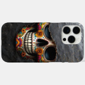 Levendige Floral Sugar Skull Case-Mate iPhone Case (Achterkant (horizontaal))