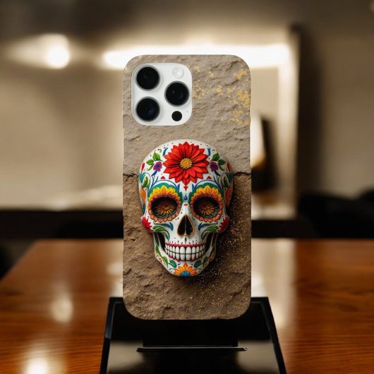 Levendige Floral Sugar Skull Case-Mate iPhone Case