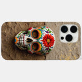 Levendige Floral Sugar Skull Case-Mate iPhone Case (Achterkant (horizontaal))