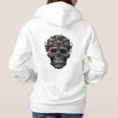 Levendige Floral Sugar Skull Hoodie (Achterkant)