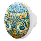 Levendige Floral Symphony Keramische knop Pull (Rechts)