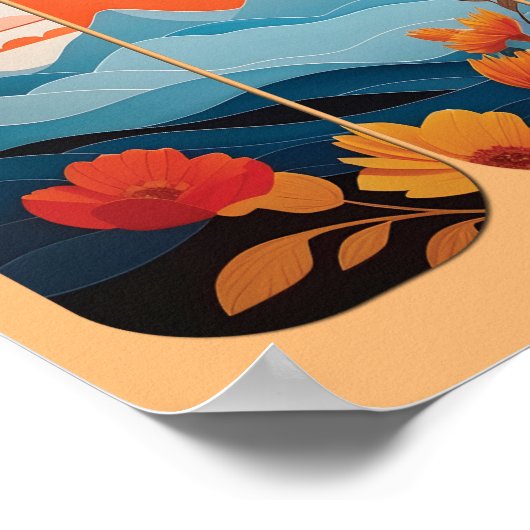 Levendige Floral Toast Wall Art & Deco met Elegant Poster (Hoek)