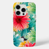 Levendige Floral Waterverf Kunst Case-Mate iPhone Case (Achterkant)