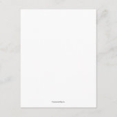 Levendige Floral Wedding Receptie Bord Bedankkaart (Achterkant)