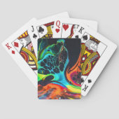 Levendige Fluid Art speelkaarten (Achterkant)