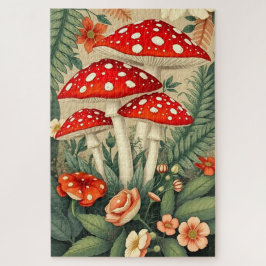 Levendige Fly Agaric Paddenstoelen & Elegante Bota Legpuzzel