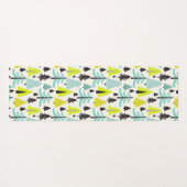 Levendige Forest Monogram Yoga Mat (Achterkant (horizontaal))