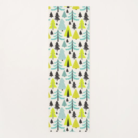 Levendige Forest Monogram Yoga Mat (Voorkant)