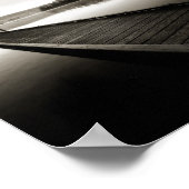 levendige foto van zwart - wit landschap poster (Hoek)