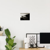 levendige foto van zwart - wit landschap poster (Thuiskantoor)