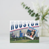Levendige fotocollage van Houston Texas Briefkaart (Staand voorkant)
