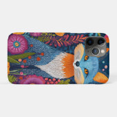 Levendige Fox Dot Art te midden van weelderige flo Case-Mate iPhone Case (Achterkant (horizontaal))