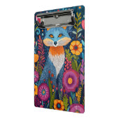 Levendige Fox Dot Art te midden van weelderige flo Mini Klembord (Angled2)