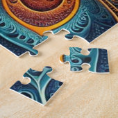 Levendige Fractal Art Jigsaw puzzel (Zijkant)