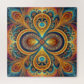 Levendige Fractal Art Jigsaw puzzel (Horizontaal)