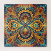 Levendige Fractal Art Jigsaw puzzel (Verticaal)
